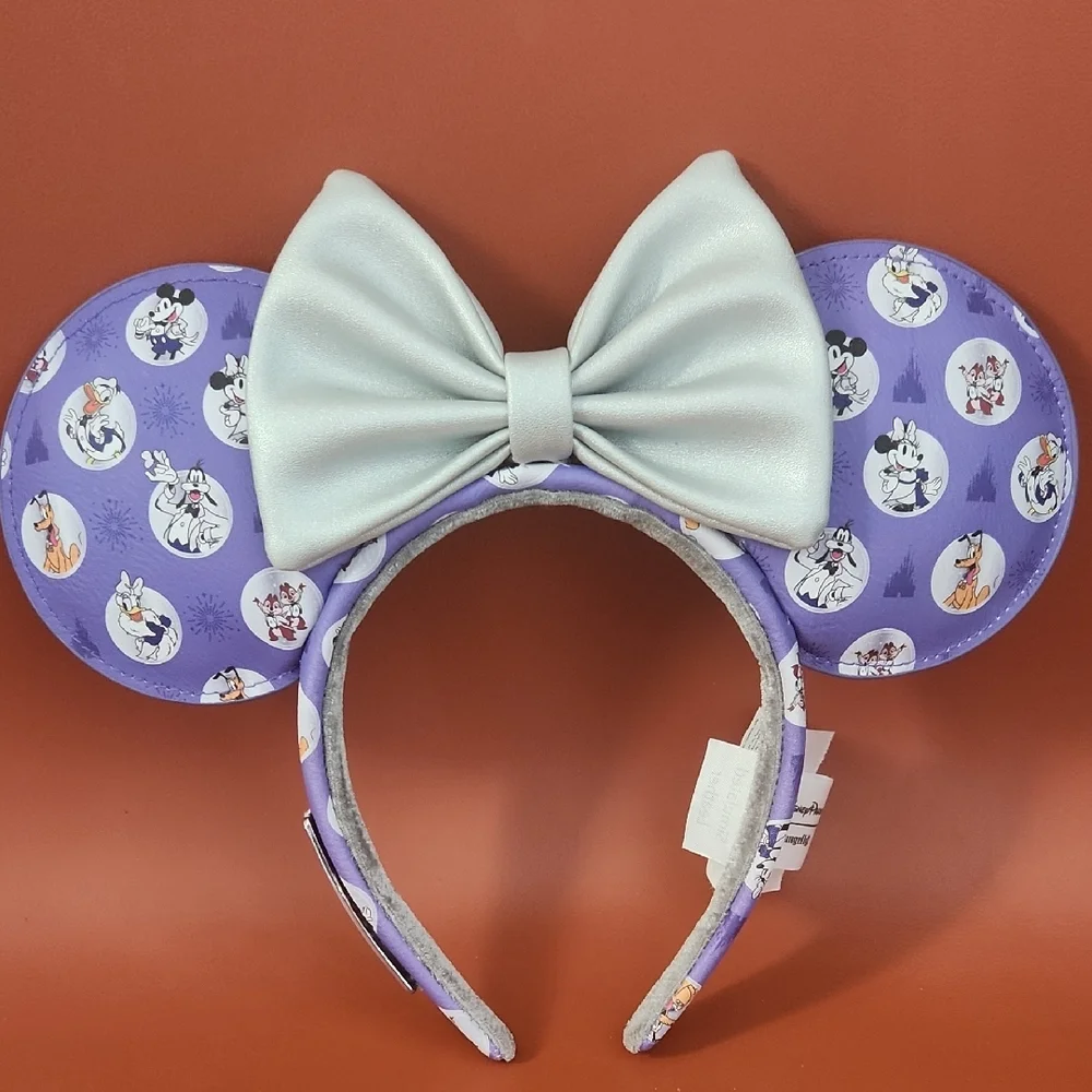NWT! Disney100 Loungefly Backpack With Matching Ears - Picture 9 of 11